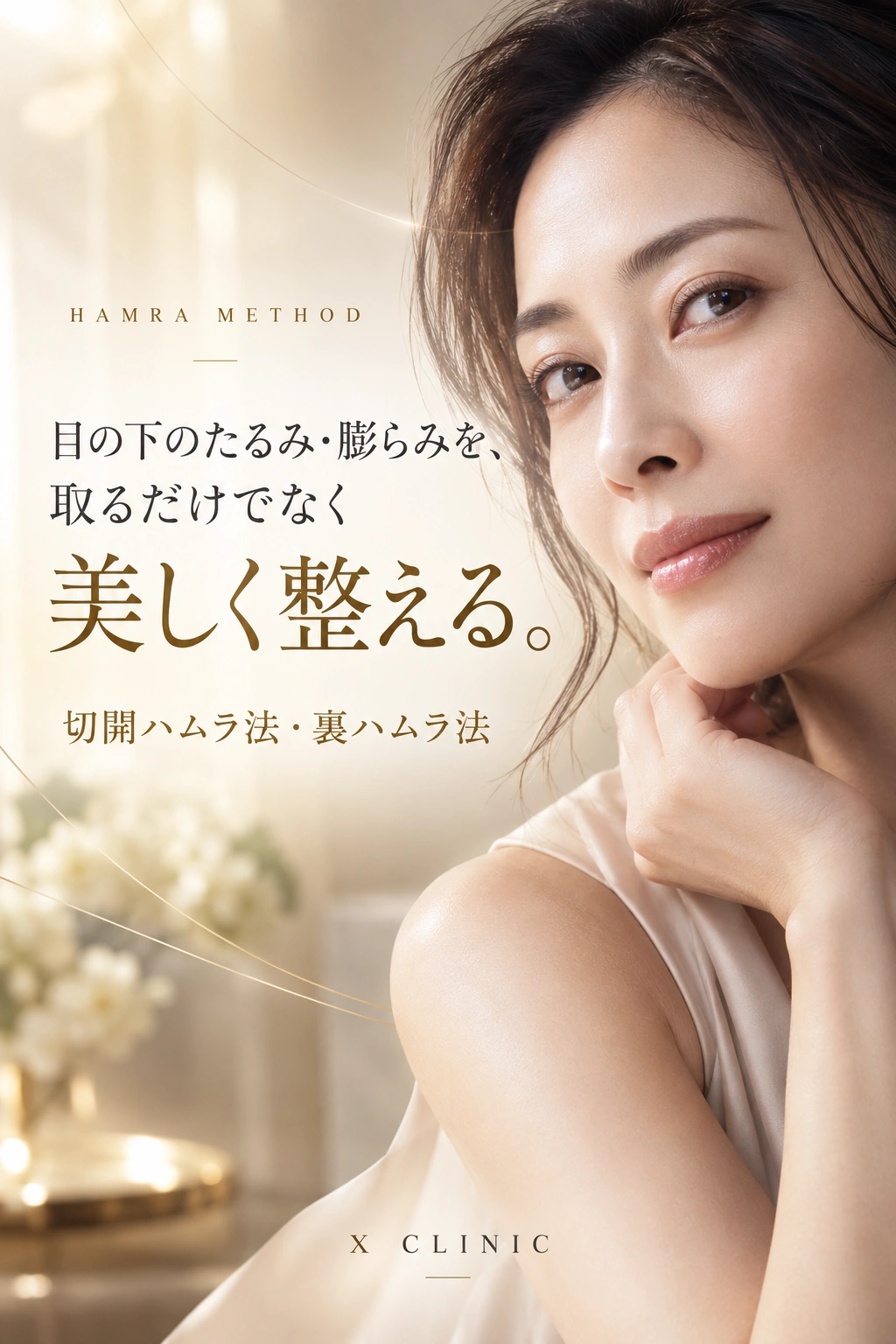 HAMRA METHOD - 目の下のたるみ・膨らみを、取るだけでなく美しく整える。 | X CLINIC